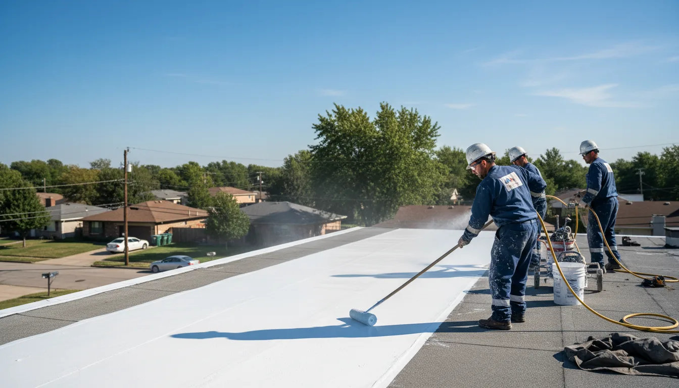 Commercial roof coating in Monterey, IN near me